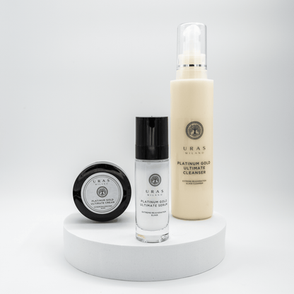 PLATINUM GOLD ULTIMATE CREAM - PLATINUM GOLD ULTIMATE SERUM - PLATINUM GOLD ULTIMATE CLEANSER  EXTREME REJUVENATION ELIXIR